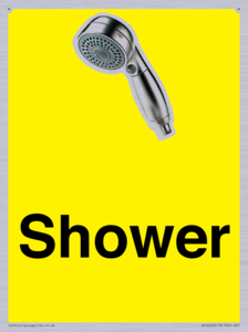 Shower Dementia Friendly Yellow 